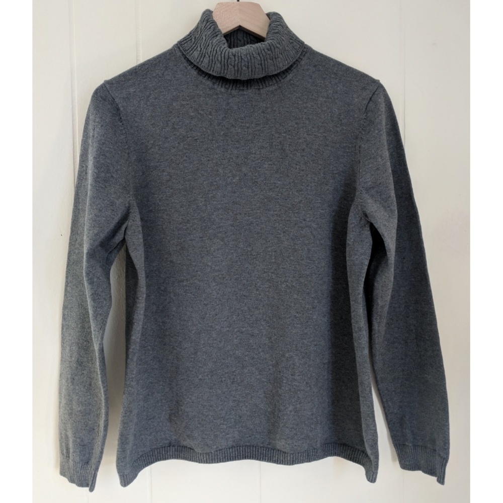 Talbots Gray Cotton Sweater
